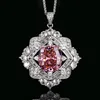 Dried rose pendant with chain