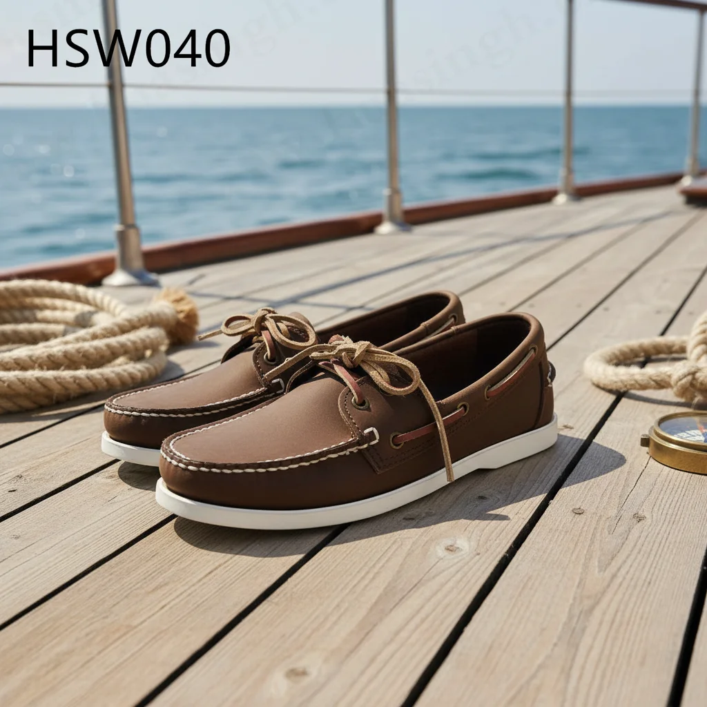 LXG,UK Market Popular Crazy Horse Leather Retro Men's Boat Shoes No Squeezing&friction Brown Daily Fashion Drivers Shoes HSW040