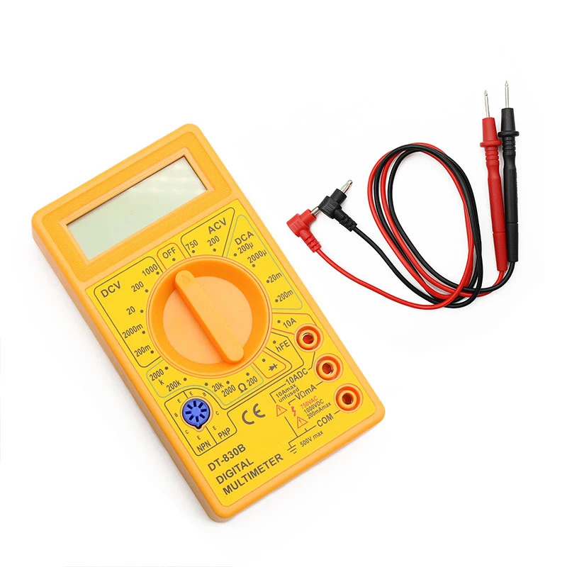 Lcd Digital Multimeter Dt830b Ac/dc 750/1000v Mini Multimeter Probe