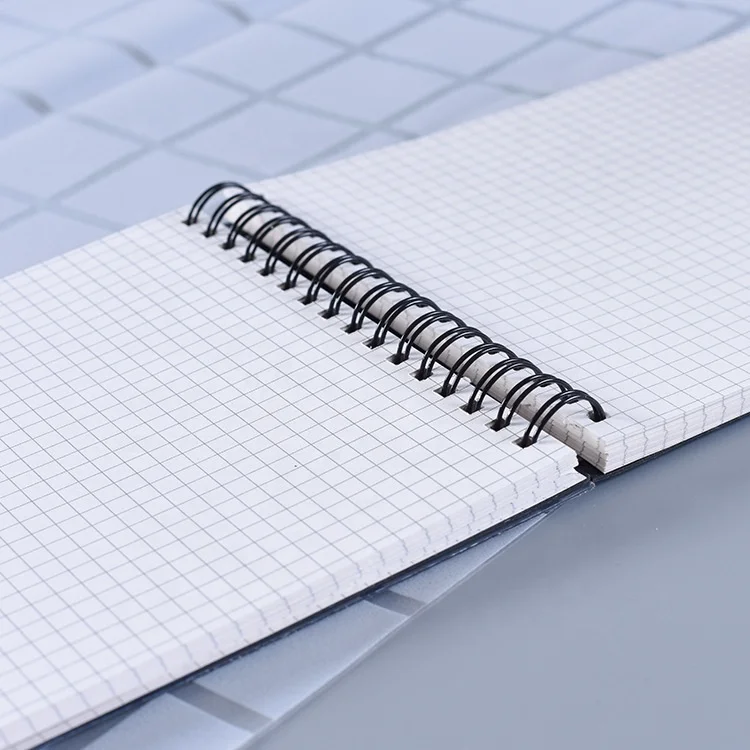 square School Transparent Engineering Plastic Custom Notebook Spiral A4 Creative pp A5 Notebook Cover Design