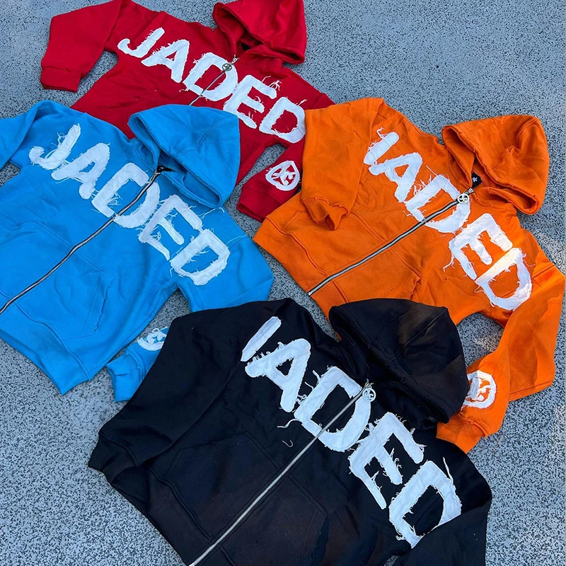 Shop Our Custom Sunfaded Faded Zip up Zipper Hoodie for Men