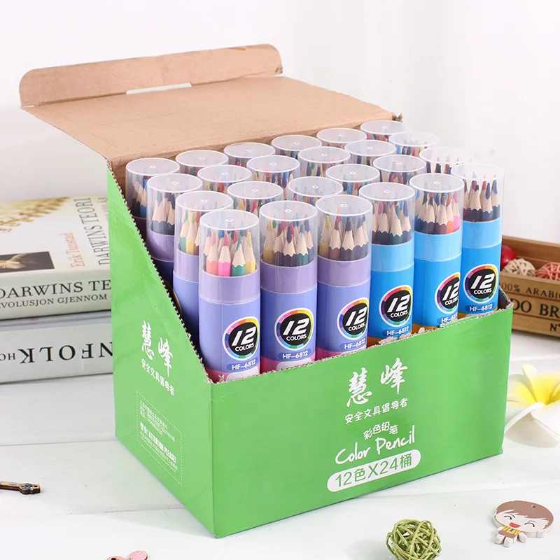 12 шт. 18 шт., 24 шт. 36 шт. цветных карандашей
