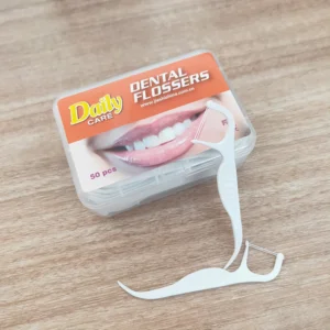 Daily Care Orthodontist Recommend Twin Line Embrace Clean Floss Pick Disposable Interdental Flosser for Oral Hygiene Care