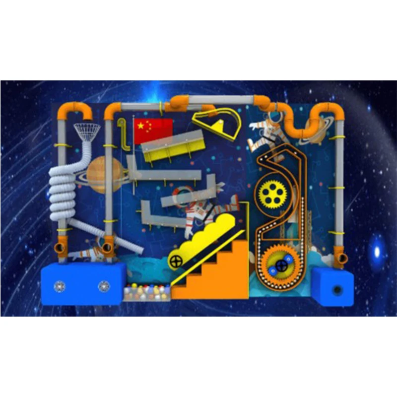 New Product indoor playground kids Interactive Science Wall indoor kid playground Pipe Toys