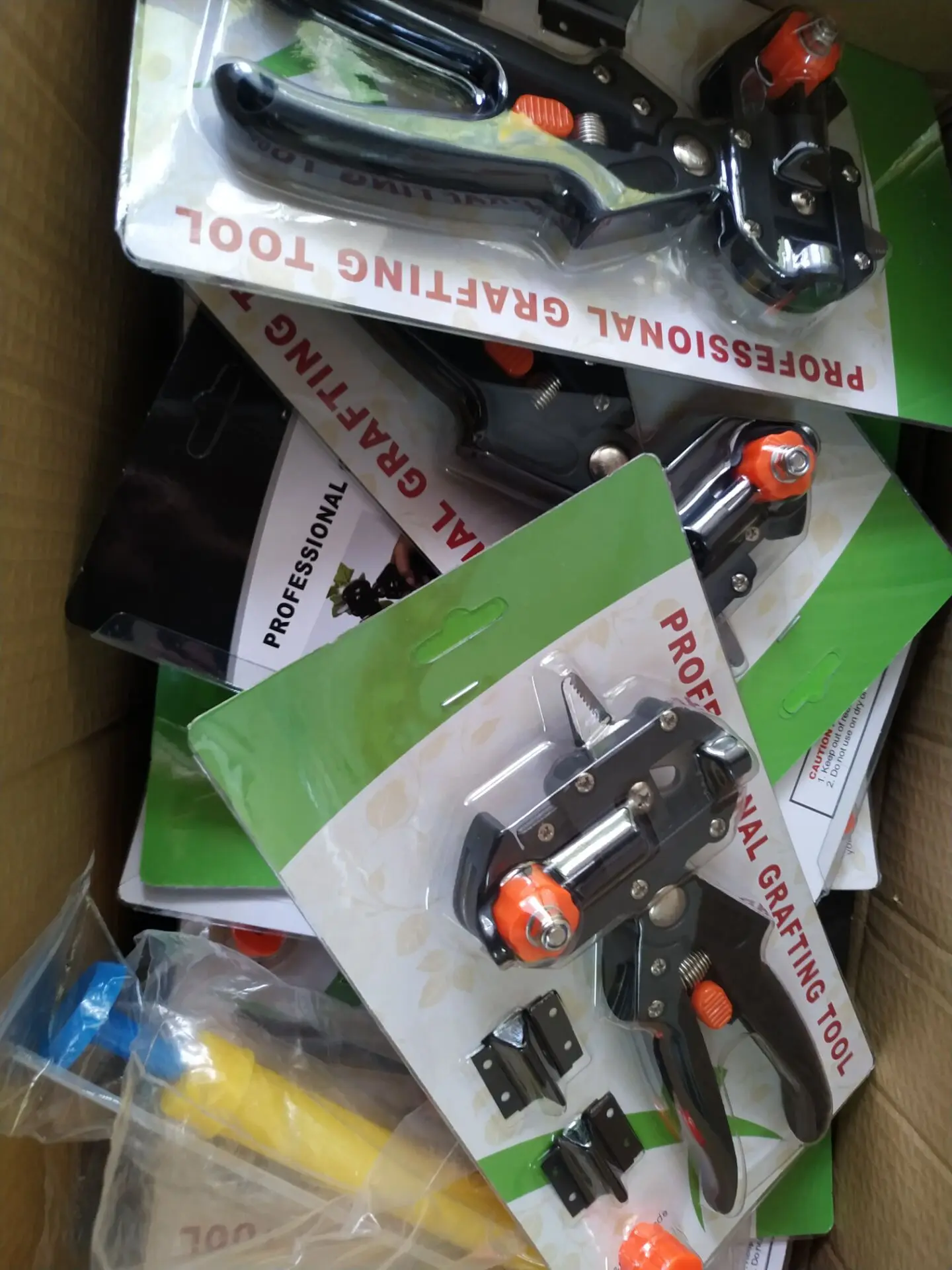 Grafting Tool With 2 Blades Scissor Anti Slip Grip Metal Pruner