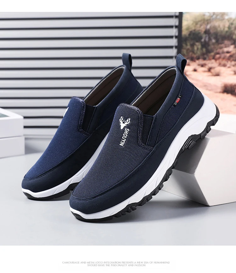 B-ym06 New Fashion Men's Trend Running Shoes Casual Slip-on Walking ...