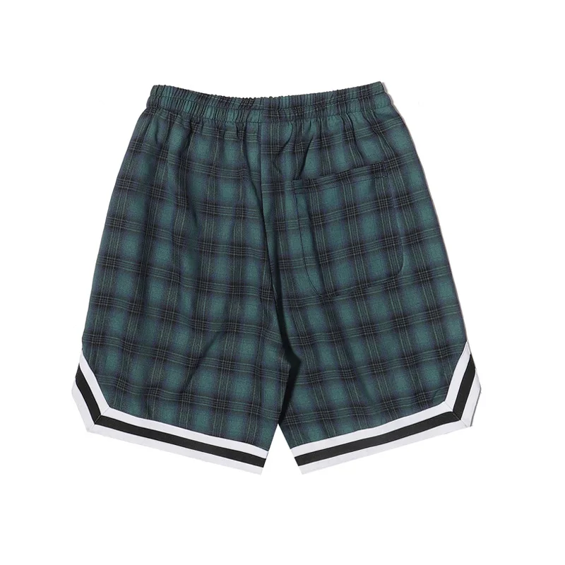 JL-10295 Wholesale Men’s Casual Plus Size Shorts Summer Thin Leisure Trend Relaxed Sports Versatile Beach Plaid Shorts