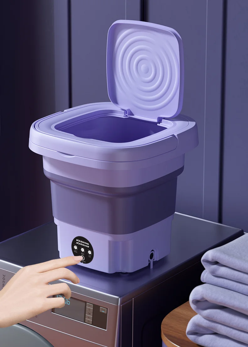 Электрическая портативная мини-Складная Стиральная машина детская одежда Нижнее белье стиральная и