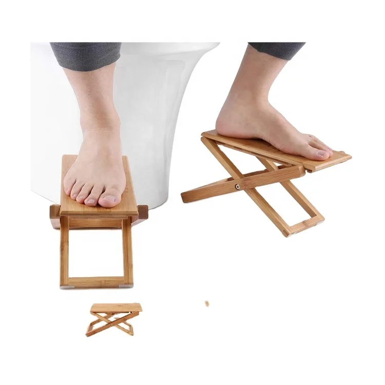 Складные бамбуковые деревянные сидячие стулья ультра портативный табурет для ног ванной