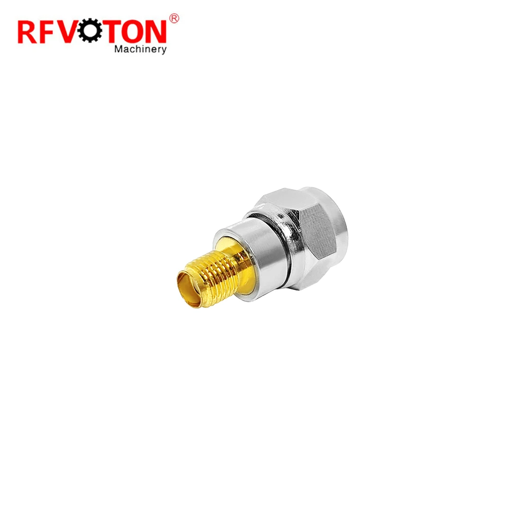 Factory directly Wholesale Adaptor F Male Plug to SMA female Jack RF Coax Coaxial Adapter connector Converter in stock supplier