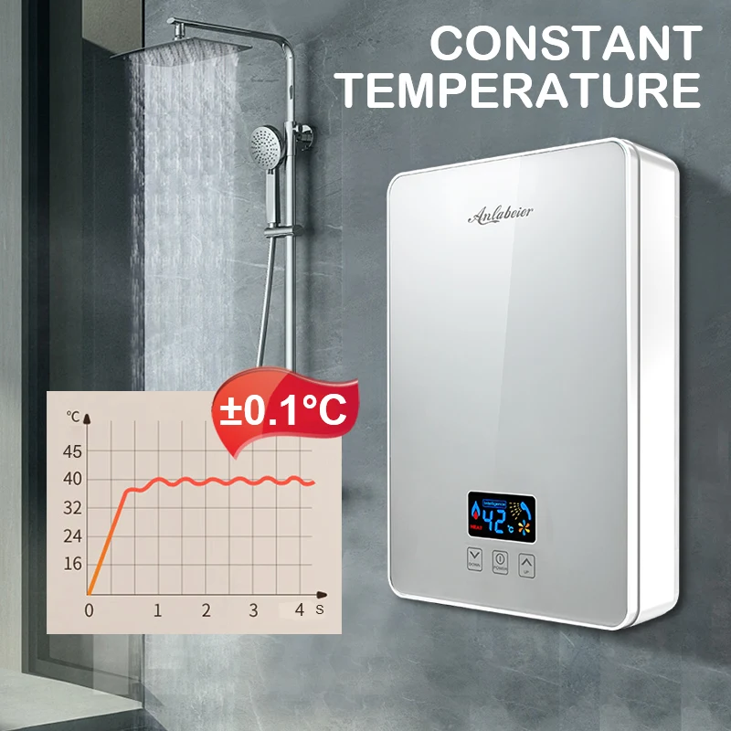 Wholesale 5500w instantaneous tankless electric instant hot water heater  for shower From m.alibaba.com