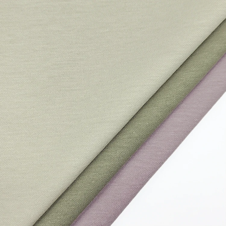 Factory Direct Sale Nylon/Cotton Fabric Interlock Material, Wholesale Solid Cotton Nylon Interlock Fabric for Yoga Wear/ factory