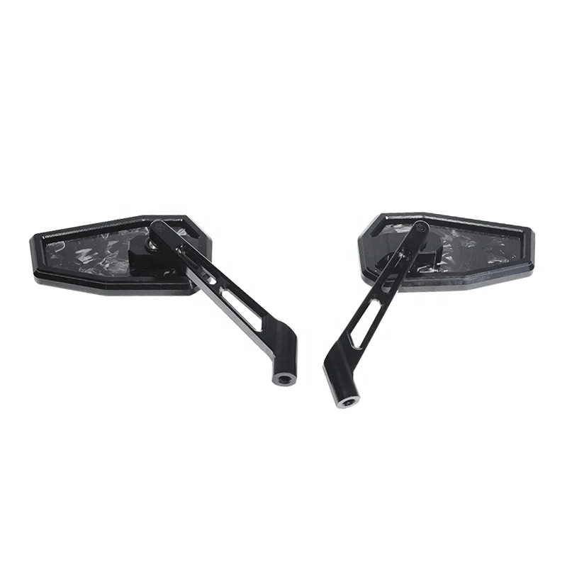 【未使用】 ハーレーダビットソン カーボン ミラー BLACK 3 CUSTOM New Black3 Motorcycle PB カーボンファイバーサイドミラー LowRider ST用