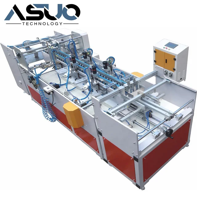 Automatic Magnet Sticking Machine For Rigid Gift Box Making, High Quality Magnet Pasting Machinery