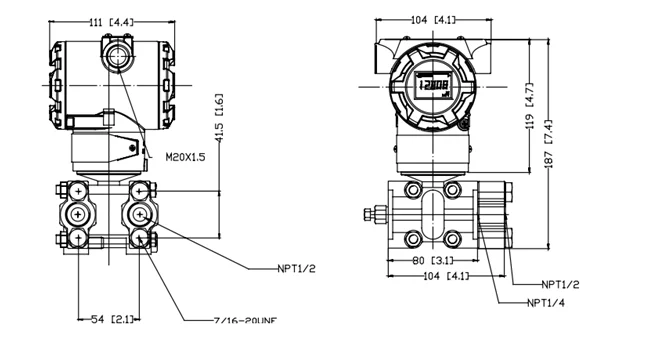 Датчик Давления Gp,Умный Датчик Давления 4 20 Ма,Аналоговый Датчик ...