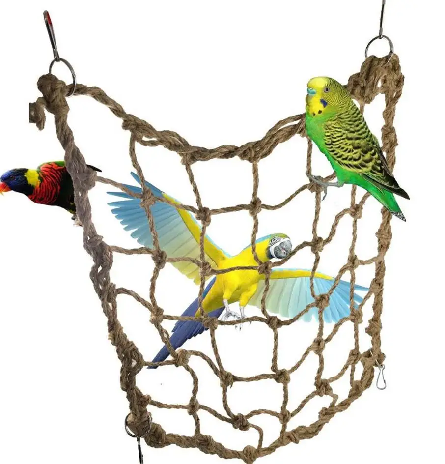 ZAROYEAX Parrot Climbing Rope Bird Stand Hanging Birds