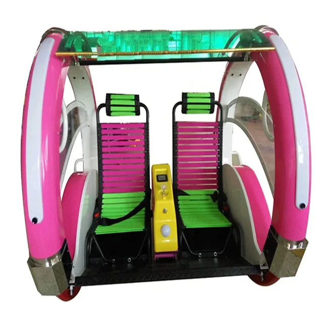 Interactive Commercial Kiddie Happy Car with RGB Lights and Music for Amusement Park