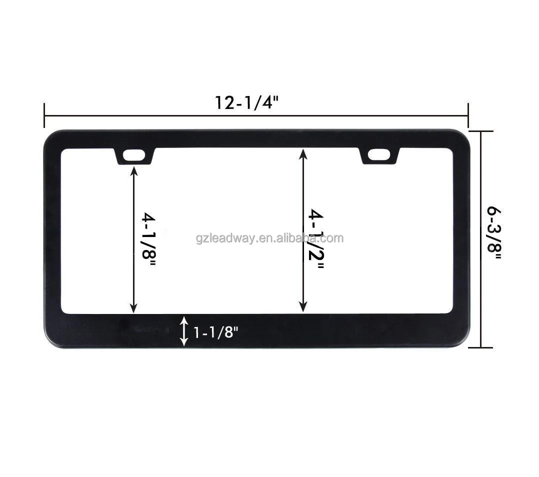 Wholesale Stainless Steel Car Number License Plate Frame Car License