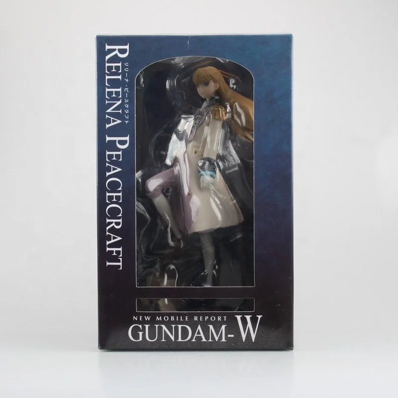 Gundam Wing Heero YuyとRelena Peacecraft PVCフィギュアトイ 15cm