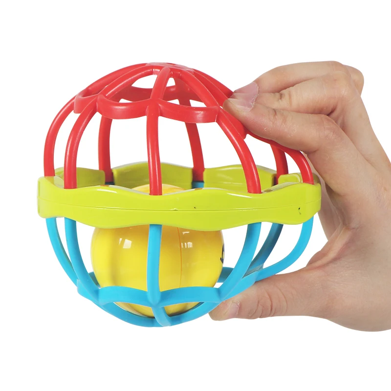 Baby Rattle Soft Toy Ball Teether Toy Baby Rubber Ball