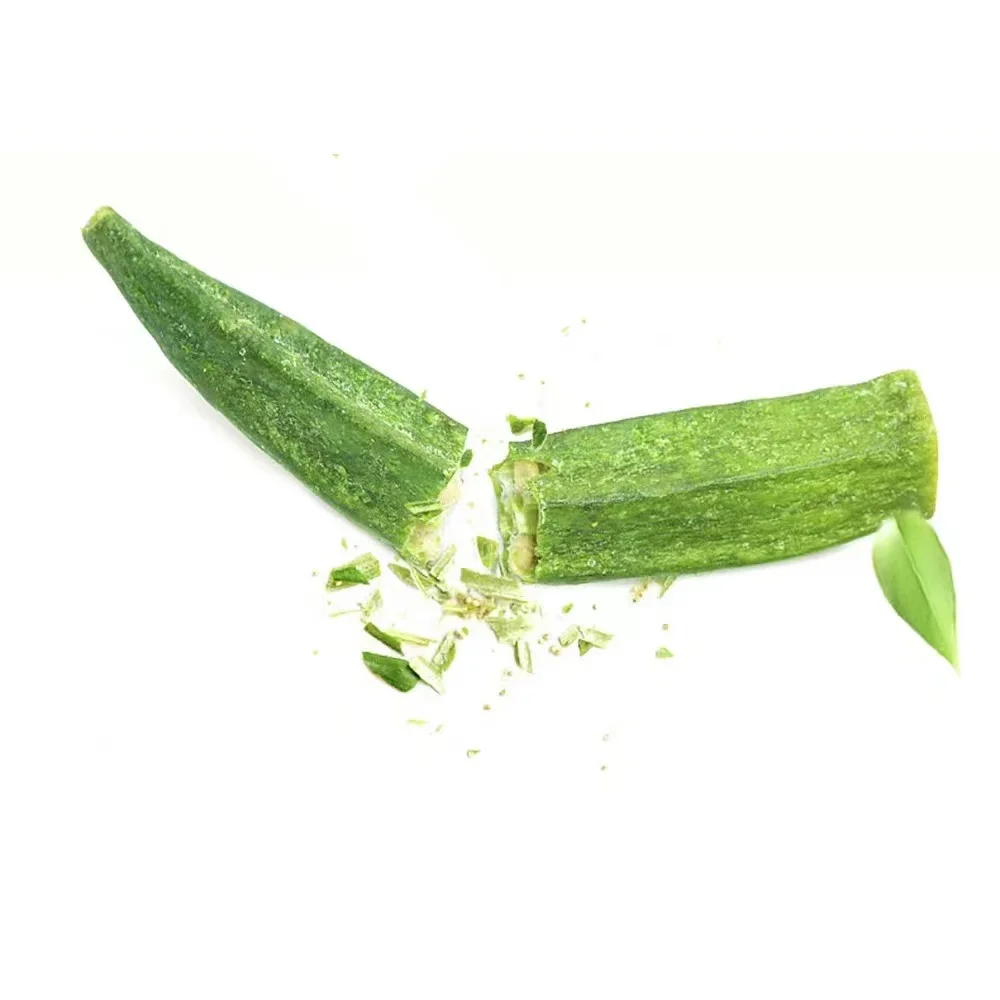 Crispy okra dried vegetables dehydrated fruit vegetable snack snacks wholesale exotic snacks