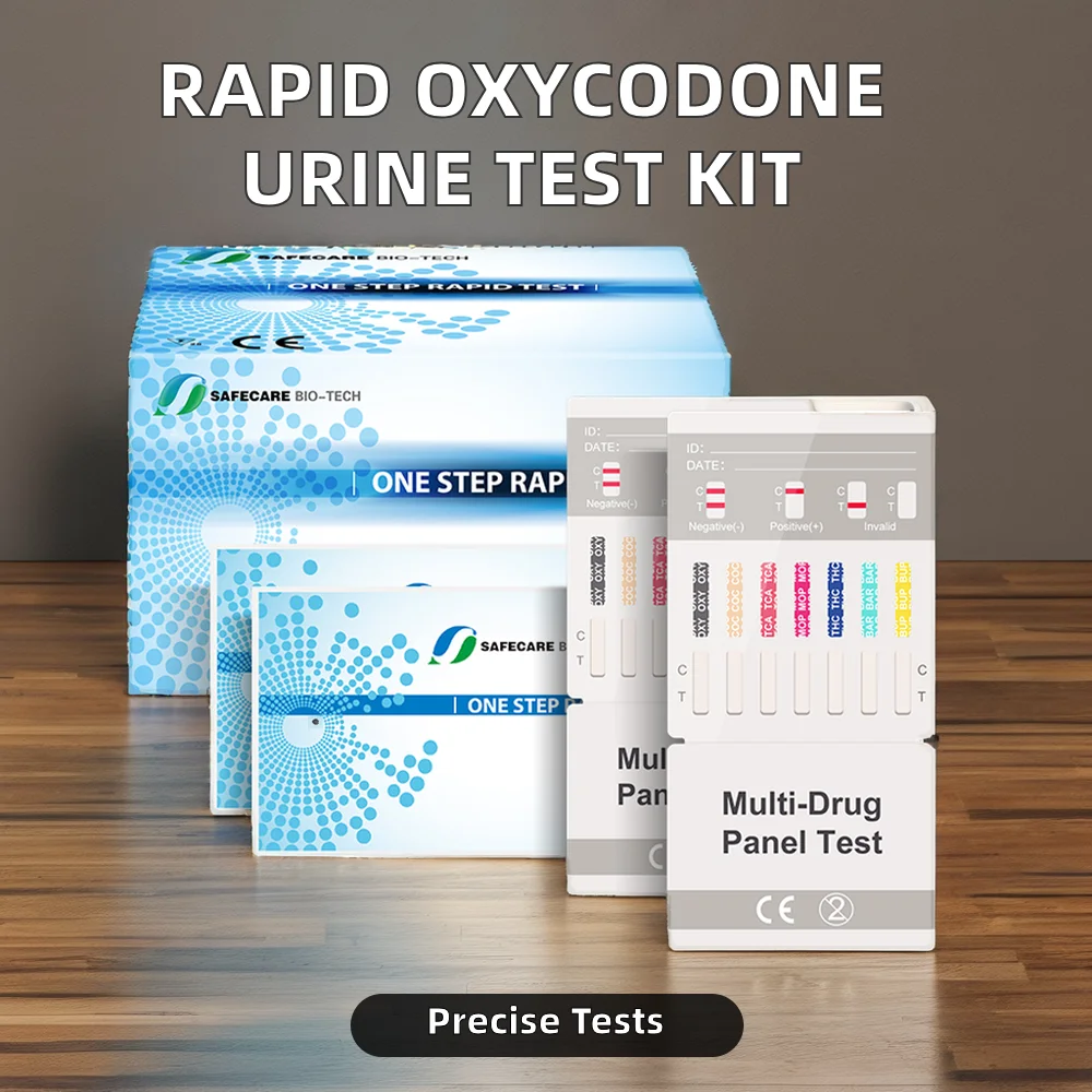 Rapid Manual Urine Drug Test Kit Pathological Analysis Plastic Equipment