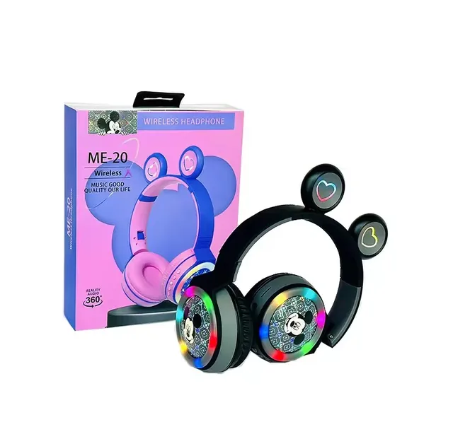 CYY ME20 RGB cartoon Wireless Earbuds Wireless Neckband Earphones headset bluetooth Earphone with pc gaming earplug headphone