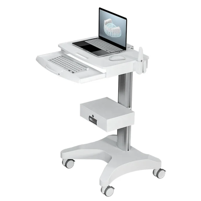 Hospital Mobile nursing cart Laptop and Computer Nurse cart Medical Monitor Cart Dental Trolley with The Socket