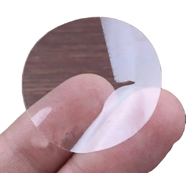 Waterproof customized PVC circular label hot selling transparent circular sealing sticker