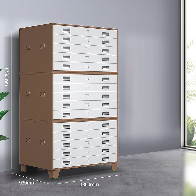 Large Stackable Vertical Art Storage Cabinet