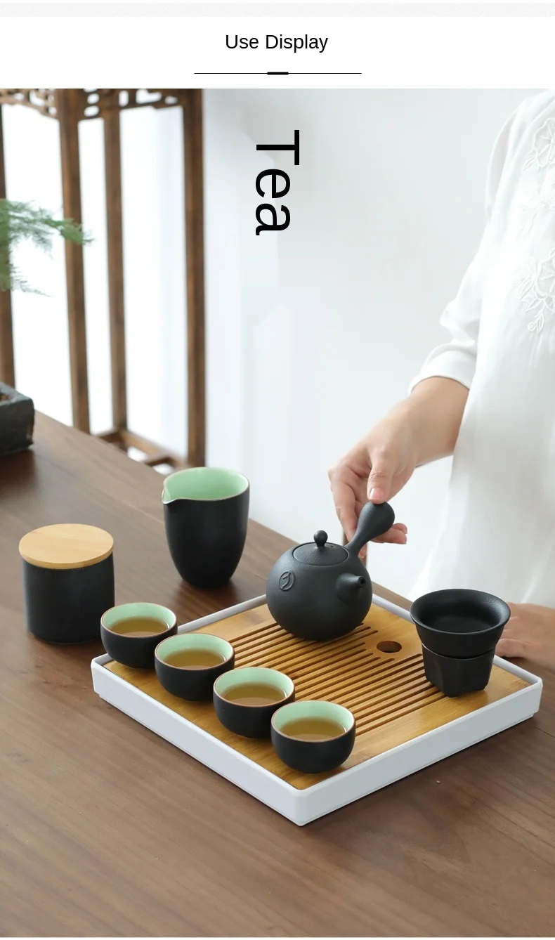 La haute Céramique Théière Quik Ensemble de tasses à thé chinois japonais Porcelaine Kungfu Service à thé pour Home Office Business