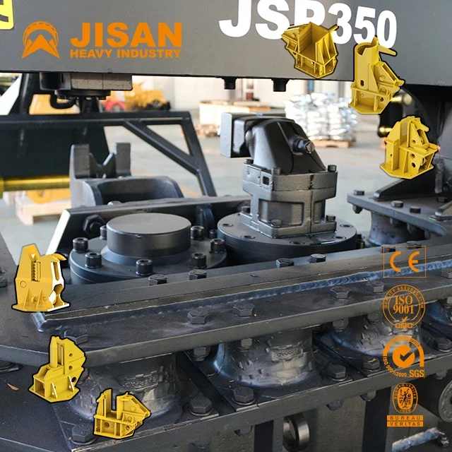 Guardrail Post Ice 330d Excavator Mounted Vibro Hydraulic Static Pile Driver Price Hammer for Skid Steer Loader