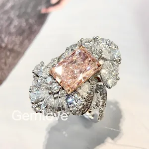 14K/18K Gold 2.87CT Lab-Grown Diamond Eternity Ring, 3.35CT Side Stones, 8.504g CVD/HPHT GIA/IGI Certified Wedding Jewelry Set