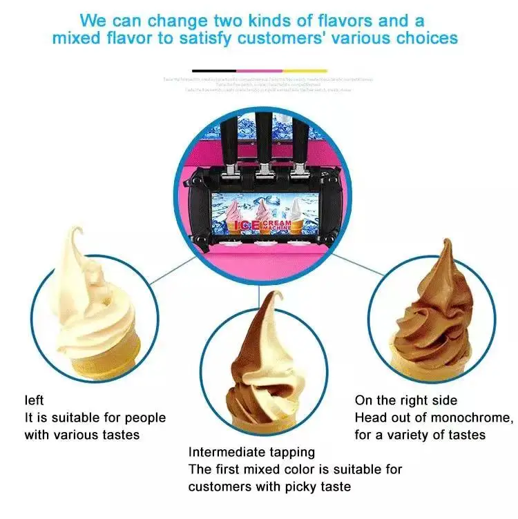 Automatic Touch Screen Vending Ice Cream Machine Soft Ice Cream Vending