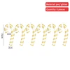 15cm golden white 9-character crutches (6)