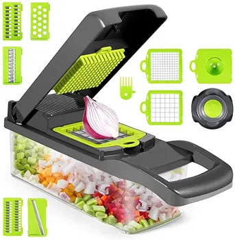 kitchen tools 15 in 1 kitchen accessories portable dicer Multi Manual slicer hand fullstar vegetable chopper