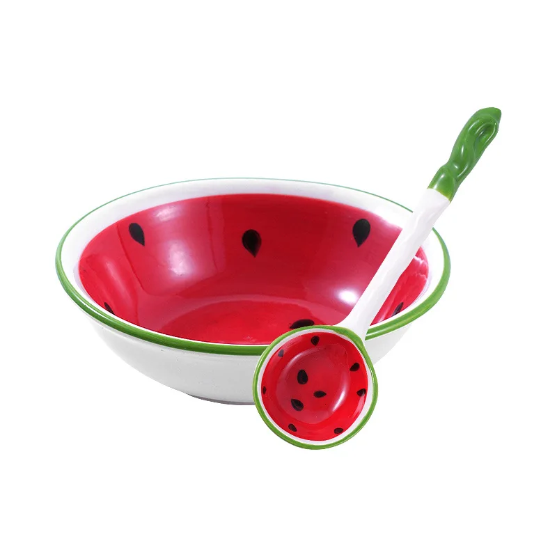 Cute Bowl Lovely Hand Painted Fruit Porcelain Bowl For Children