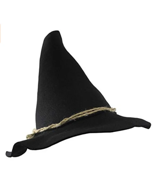 ハロウィーンコスチュームアクセサリーロープバンド付き黒かかし魔女帽子 Buy かかし帽子 ブラックトップハット ハロウィーンの衣装アクセサリー Product On Alibaba Com