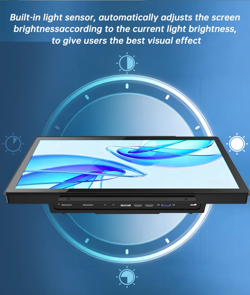 Custom 21.5" Industrial Panel PC with Capacitive Touchscreen Android OS RK3288/RK3399 Front Panel Waterproof All-in-One Computer