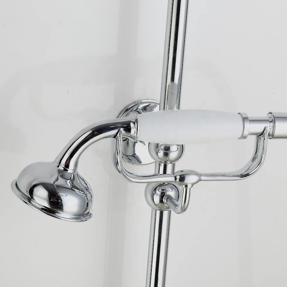 Classical Brass Dual Function Exposed Thermostatic Shower System manufacture