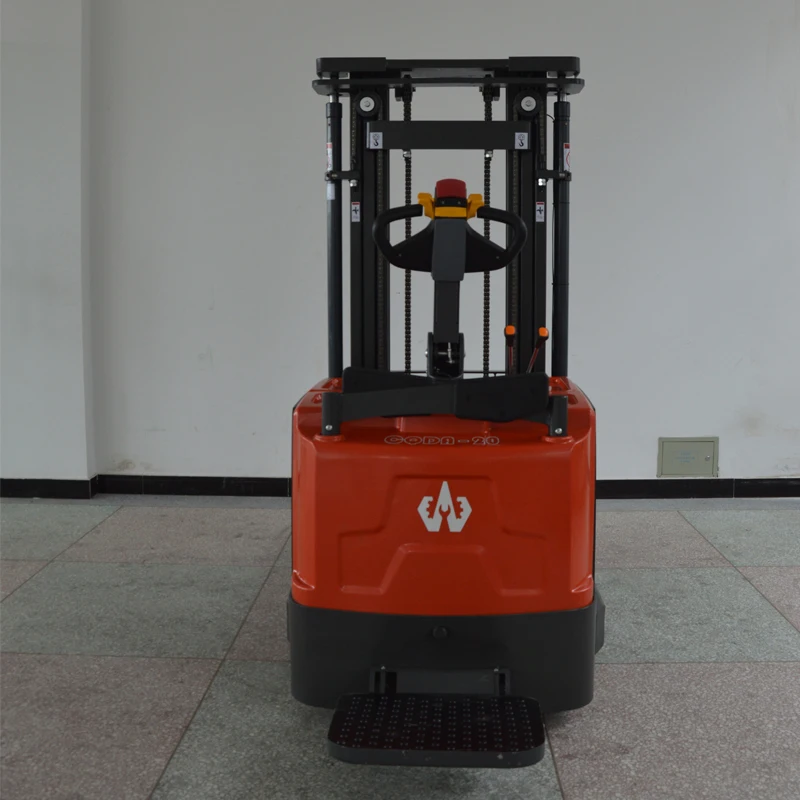 Load Capacity 2000 kg Forklift Counterbalanced Electric Reach Stacker DIDING Brand