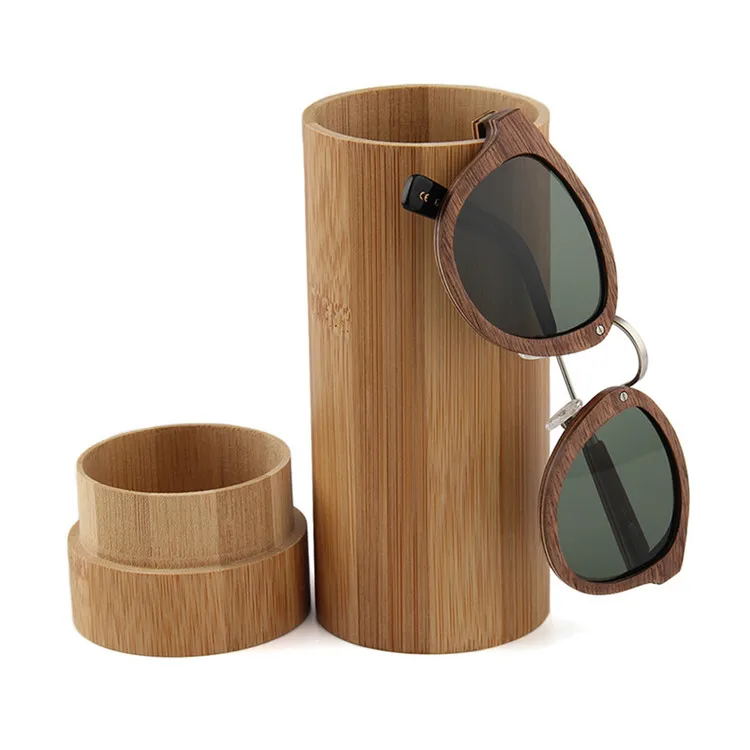 2025 Custom Original Runde Bambus Sonnenbrillen Fall Holz Sonnenbrille Box  Brille Brillen etui Bambus Hllen Verpackungs boxen