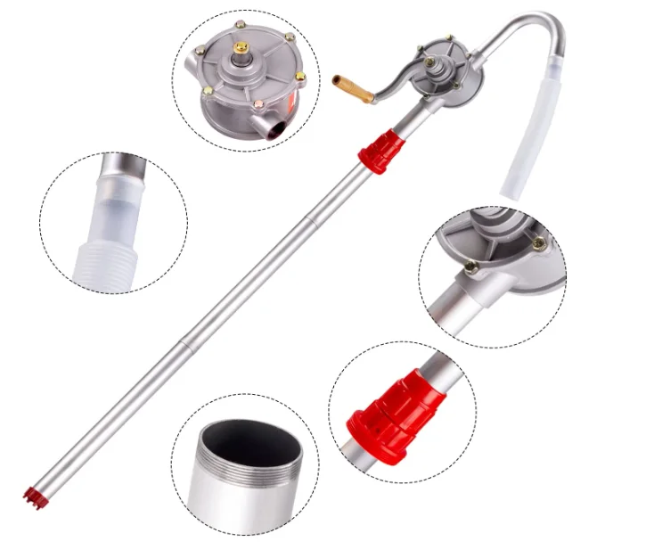 Aluminium Rotary Cooking Oil Plastic Hand Manual Oil Filling Pump Lever ...