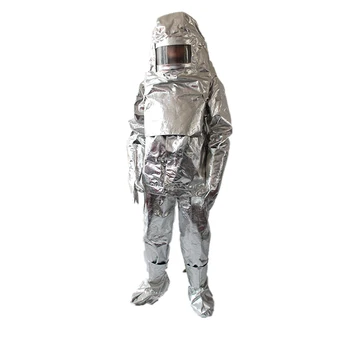 ready to ship CCS standard silver aluminized fireman suit fire fighting clothing for sale