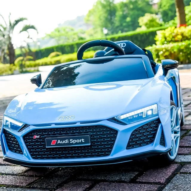 電動自動車　アウディR8スパイダー　子供 電動乗用 アウディ R8 スパイダー グレー 6V｜キャルウイング