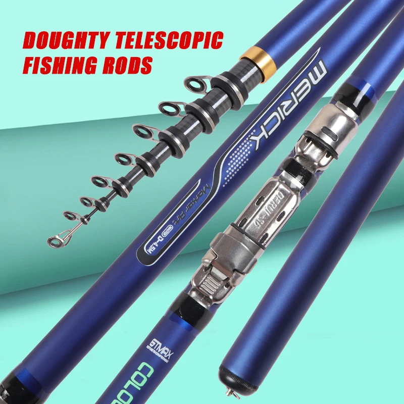 blue sadine telescope fishing cabon rod bait casting pesca peche Poles Deep Sea 2.1m 2.4m 50 Lbs Boat Powerful Slow Jigging Carbon Fiber Trolling Fishing Roller Line Guides Telescopic Fishing Rod (Size : 2.1m) : Sports & Outdoors Carbon fiber blank delivers surprising sensitivity and power TROUTBOY 2.7M Fishing Rod and