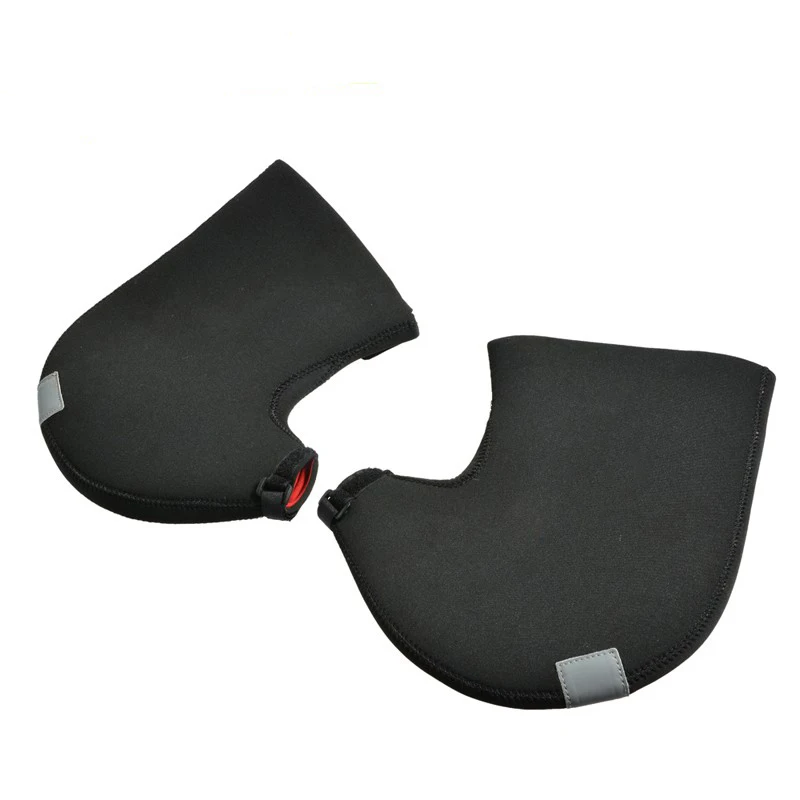 Зимние ветрозащитные теплые Чехлы для рук холодной погоды велосипедные варежки на руль дорожного велосипеда перчатки