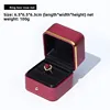 Caja para anillos rojo vino [6.5*6.5*6.3cm]