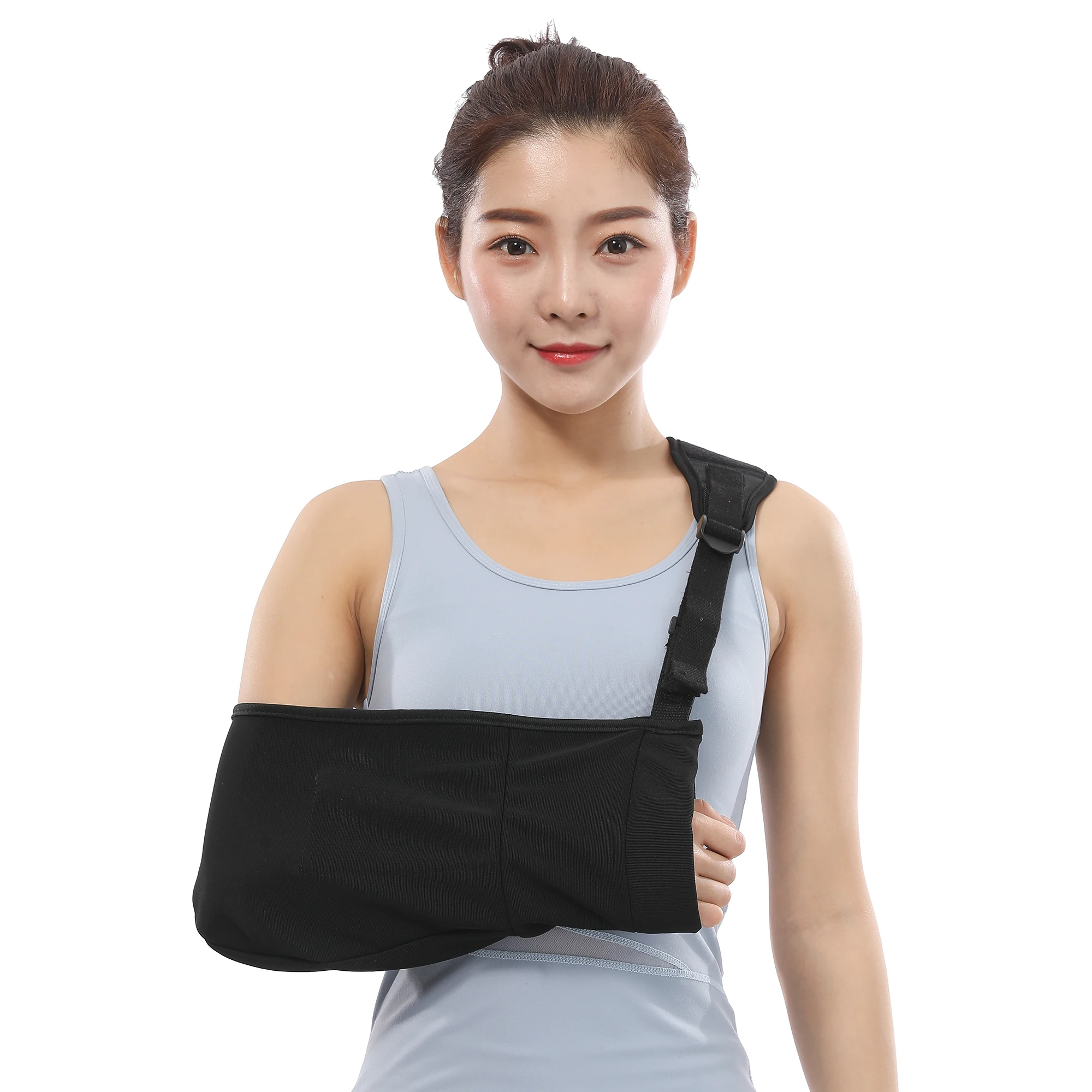 High Quality Adjustable Shoulder Arm Support Brace Class I Plastic Arm Sling for Rehabilitation for Health Care