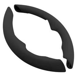 Аксессуары для интерьера, черные замшевые чехлы на руль алькантары, подходят для VW